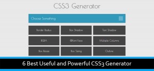 6 Best Useful and Powerful CSS3 Generator