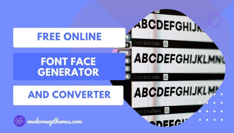 Free Online Font Face Generator and Converter