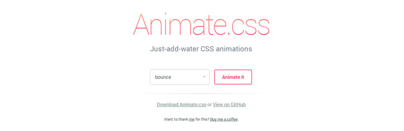 CSS3 Animation Effect With Animate.CSS