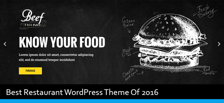 Best Restaurant WordPress Theme Of 2016