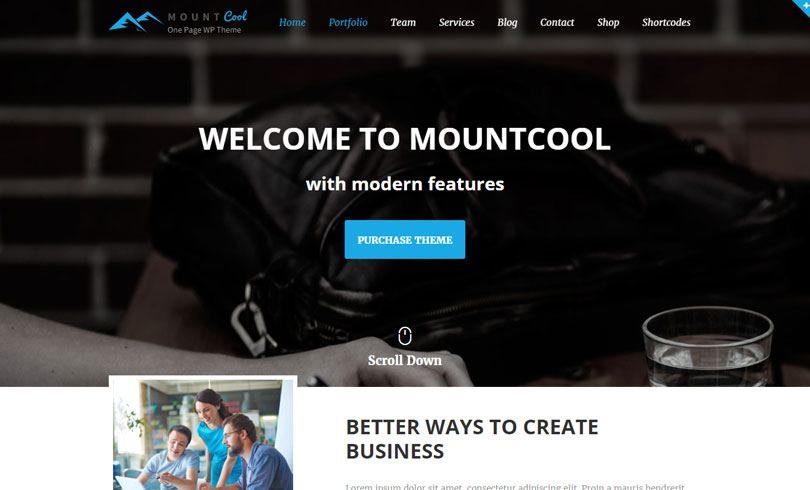 Best One Page WordPress themes