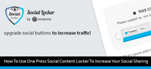 How To Use One Press Social Content Locker WordPress Plugin