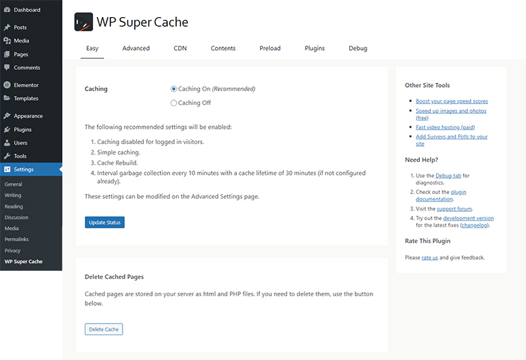 WP Super Cache - Best WordPress Cache Plugins