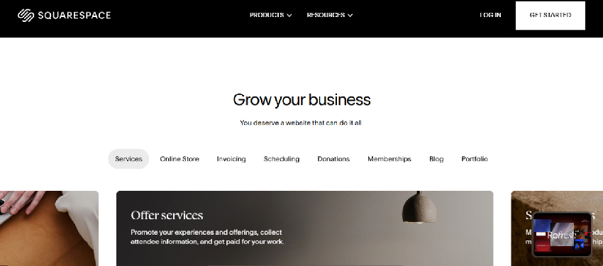 Squarespace - Best Church Website Builders