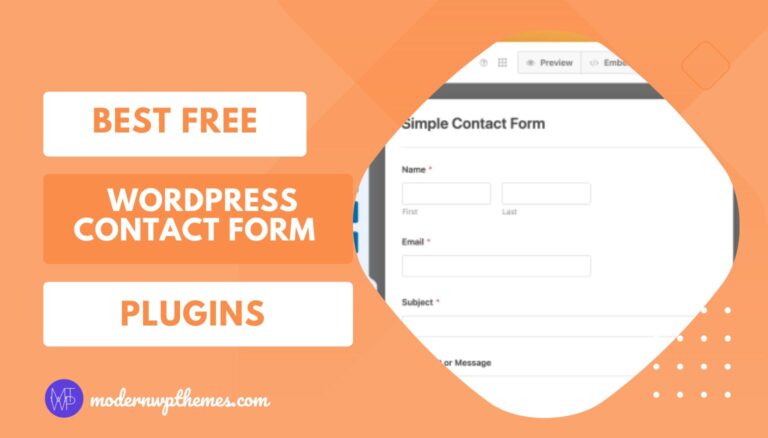 Best Free WordPress Contact Form Plugin
