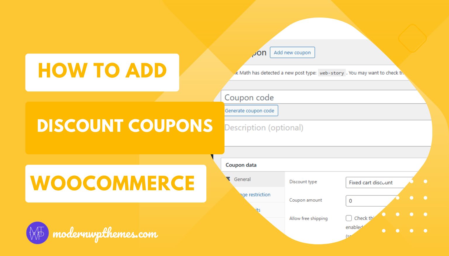 How to Add Discount Coupons in WooCommerce
