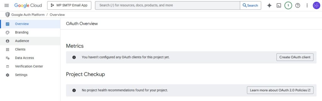 Create OAuth Client - How to Fix WordPress Not Sending Email Issue